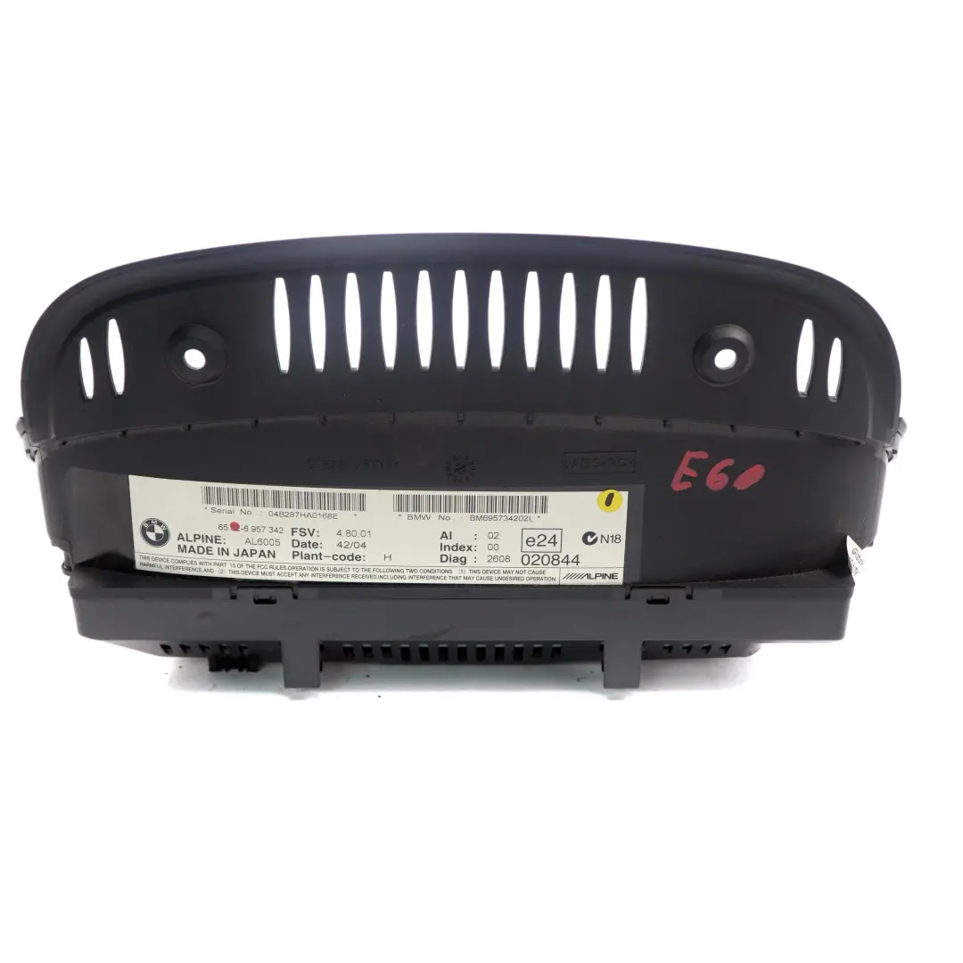 GPS Navi ecran Bordmonitor 6,5 " pour BMW 5 6 E60 E63 à propos du numéro de pièce 6957342 BMW 5 6 E60 E63 GPS Navi ecran Bordmonitor 6,5 " - SKU 6957342 - Numéro de pièce 6957342