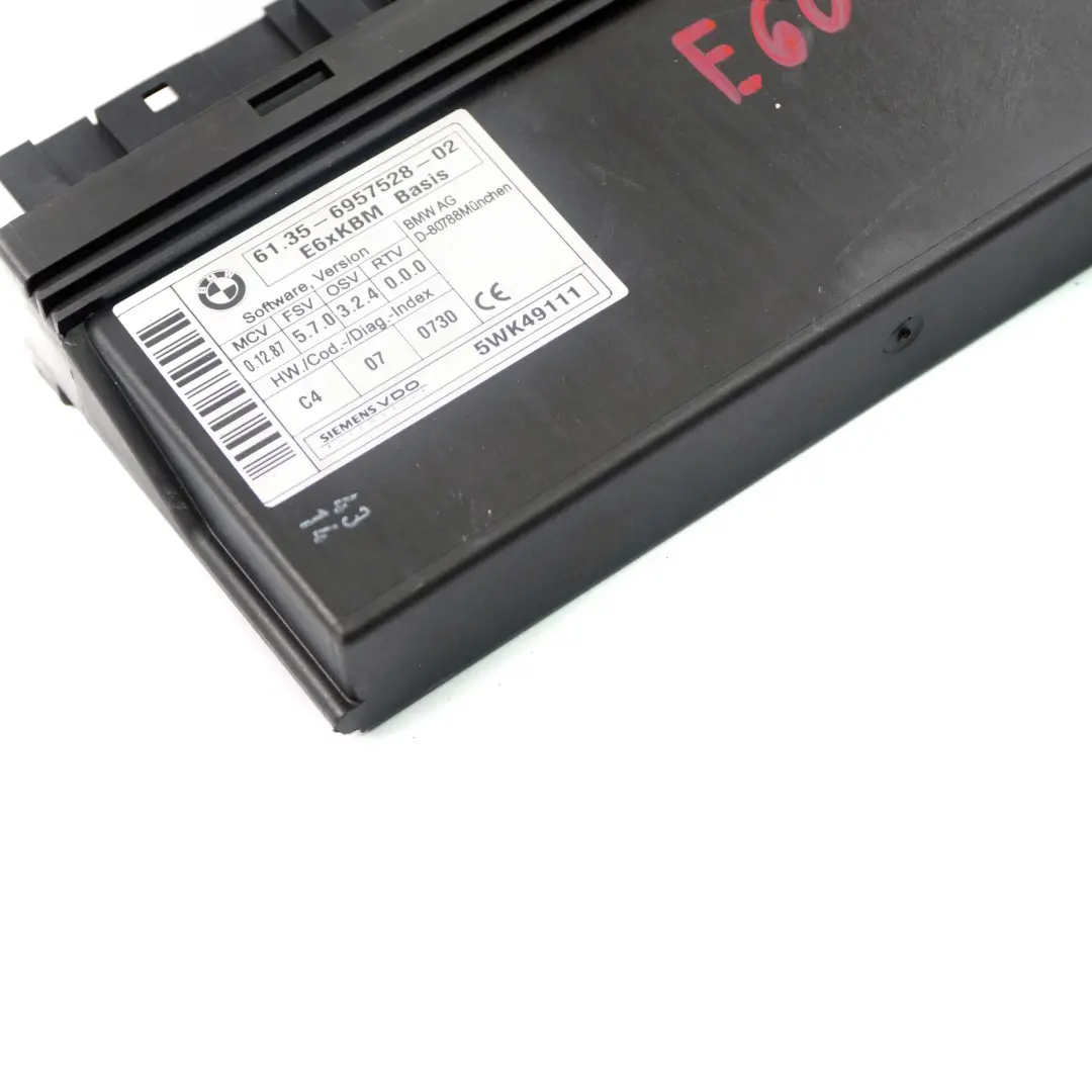 Moduł sterownik nadwozia komfortu do BMW E60 E63 o numerze 6957528 BMW E60 E63 Moduł sterownik nadwozia komfortu - SKU 6957528 - Numer Części 6957528
