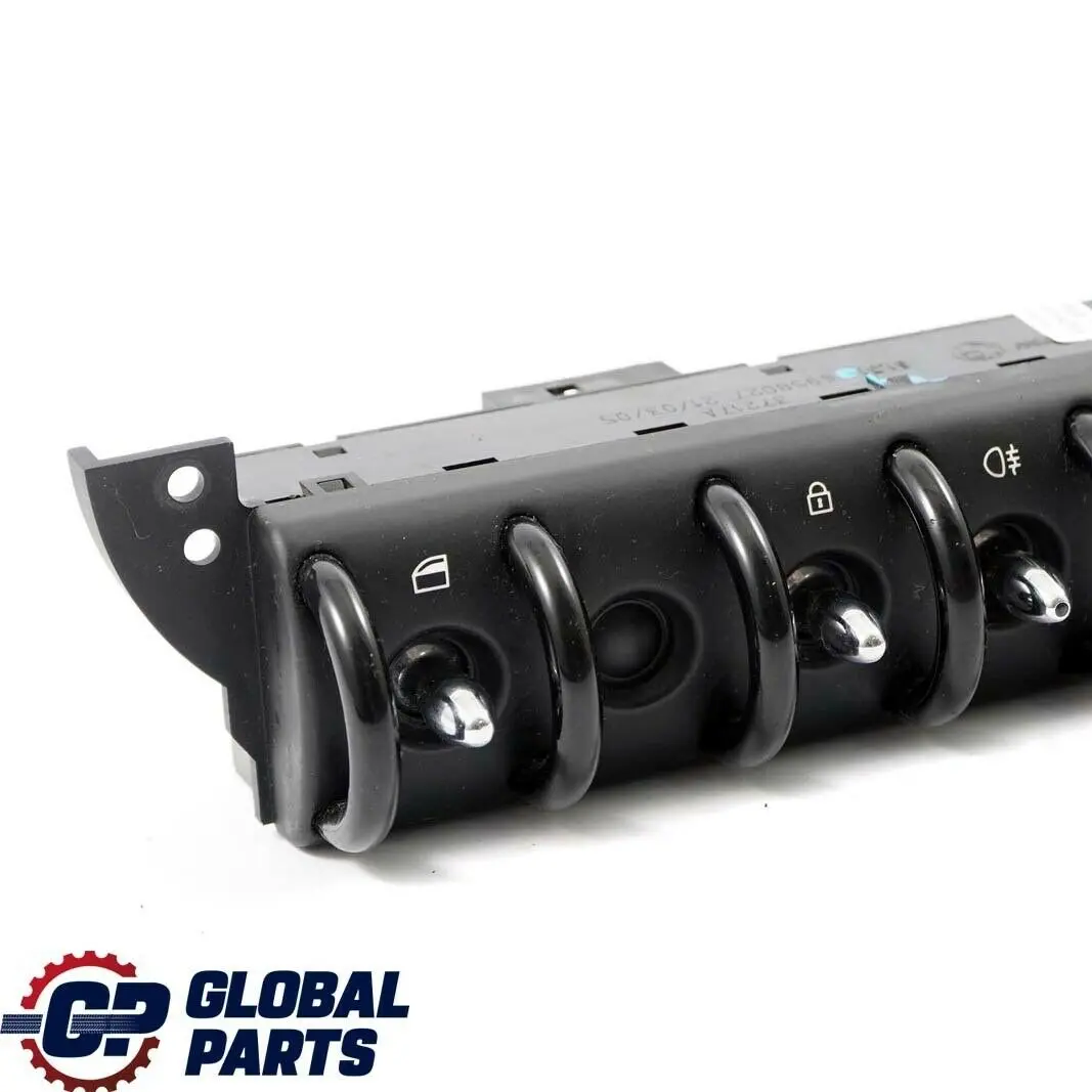 Interruptor Ventana Consola Central Negro para Mini Cooper One R50 R52 R53 con número de pieza 6958027 Mini Cooper One R50 R52 R53 Interruptor Ventana Consola Central Negro - SKU 6958027 - Número de pieza 6958027