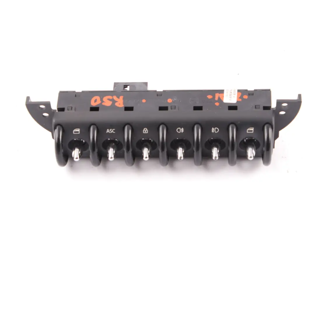 Switch Panel Control Unit Centre Console to Mini Cooper One R50 R52 R53 with Part number 6958033 Mini Cooper One R50 R52 R53 Switch Panel Control Unit Centre Console - SKU 6958033 - Part number 6958033