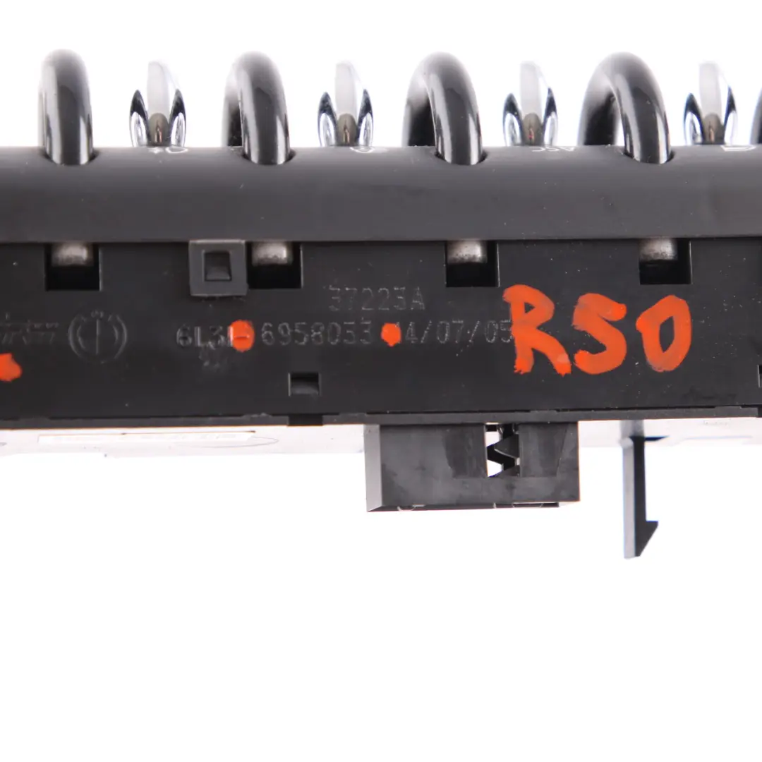 Switch Panel Control Unit Centre Console to Mini Cooper One R50 R52 R53 with Part number 6958033 Mini Cooper One R50 R52 R53 Switch Panel Control Unit Centre Console - SKU 6958033 - Part number 6958033