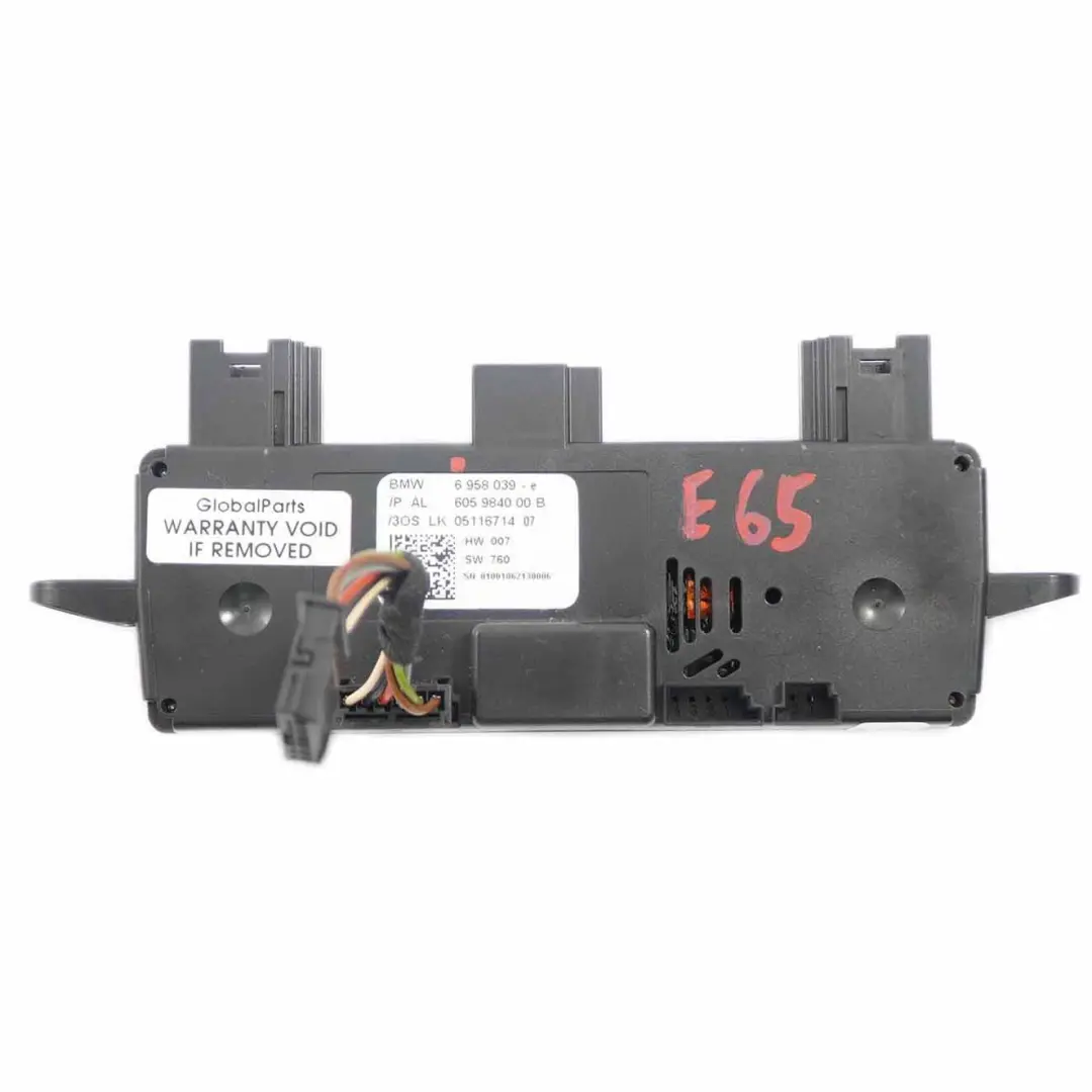 Elettronica Unità di Controllo Modulo per BMW E65 E66 Volante con numero di parte 6916692 BMW E65 E66 Volante Elettronica Unità di Controllo Modulo - SKU 6958039 - Numero di parte 6916692