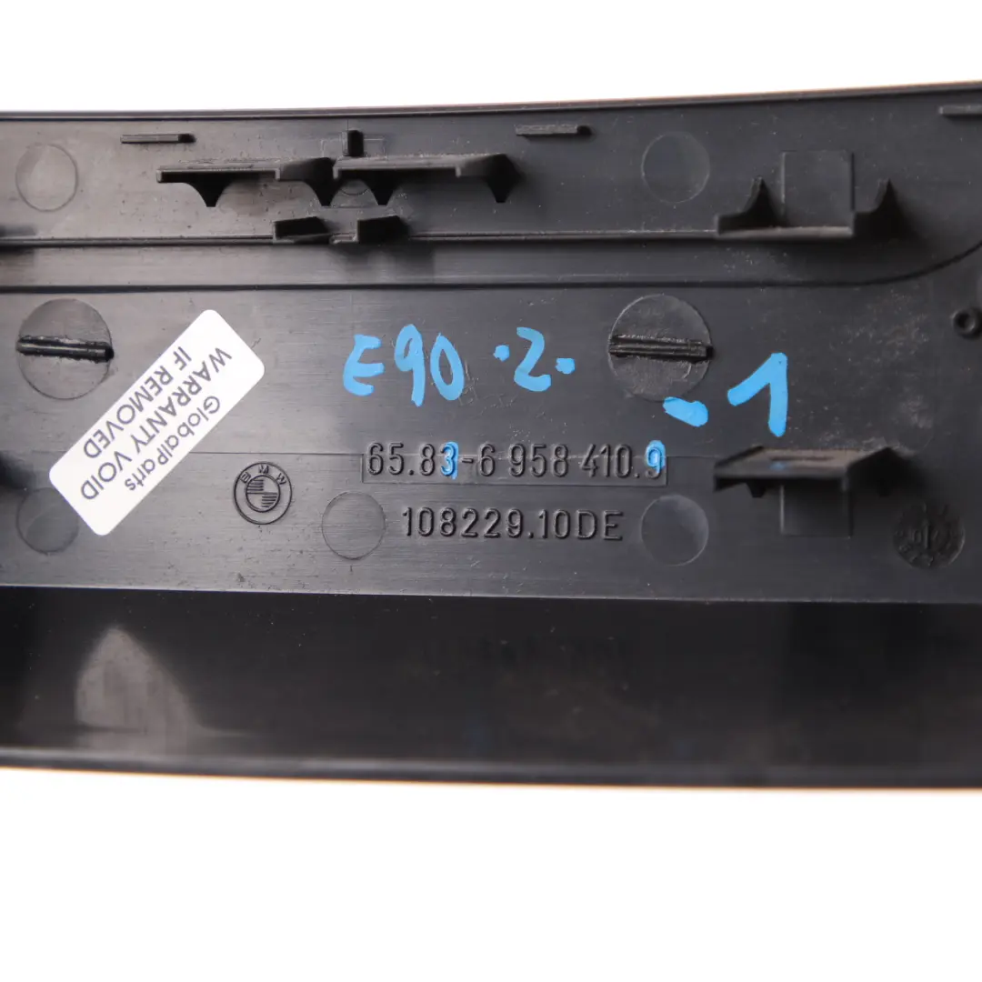 Changer Centre Console Frame Trim Panel to BMW E90 E91 E92 E93 Cover CD with Part number 6958410 BMW E90 E91 E92 E93 Cover CD Changer Centre Console Frame Trim Panel - SKU 6958410-1 - Part number 6958410