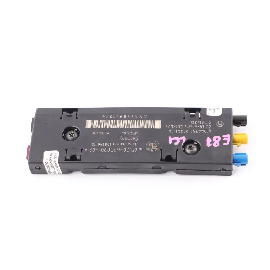 Aerial Antenna Amplifier Diversity DAB Control Unit to BMW E81 E87 with Part number 6958901 BMW E81 E87 Aerial Antenna Amplifier Diversity DAB Control Unit - SKU 6958901 - Part number 6958901
