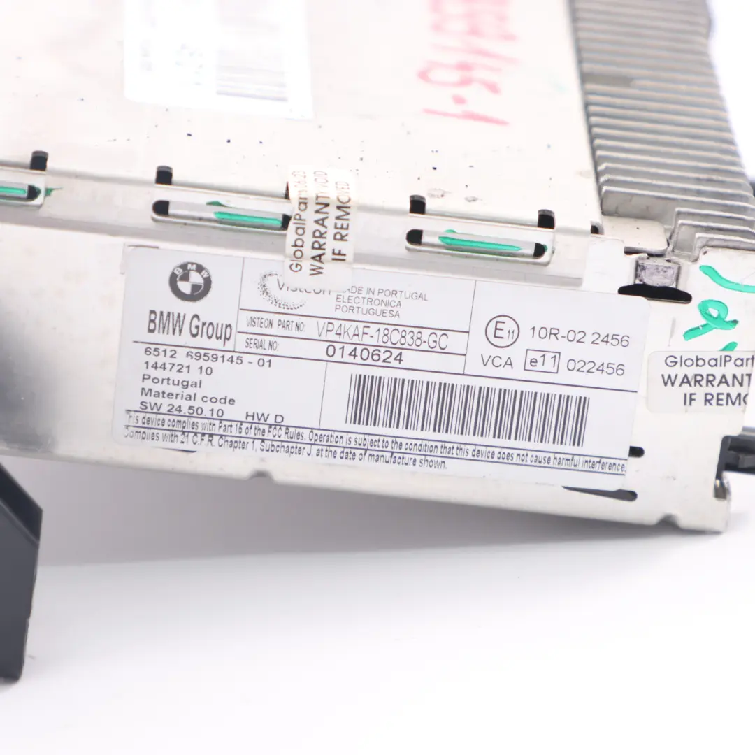 Radio Stereo Business Lettore CD Unità per BMW E81 E82 X1 E84 E87 E90 E91 con numero di parte 6959145 BMW E81 E82 X1 E84 E87 E90 E91 Radio Stereo Business Lettore CD Unità - SKU 6959145-1 - Numero di parte 6959145
