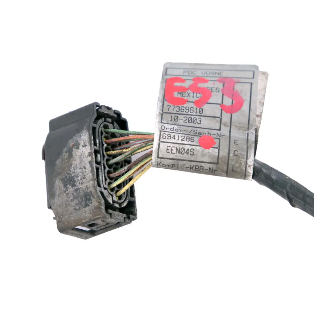 parachoques delantero PDC Loom Cables Wiring Set para BMW E53 con número de pieza 6960000 BMW E53 parachoques delantero PDC Loom Cables Wiring Set - SKU 6960000 - Número de pieza 6960000