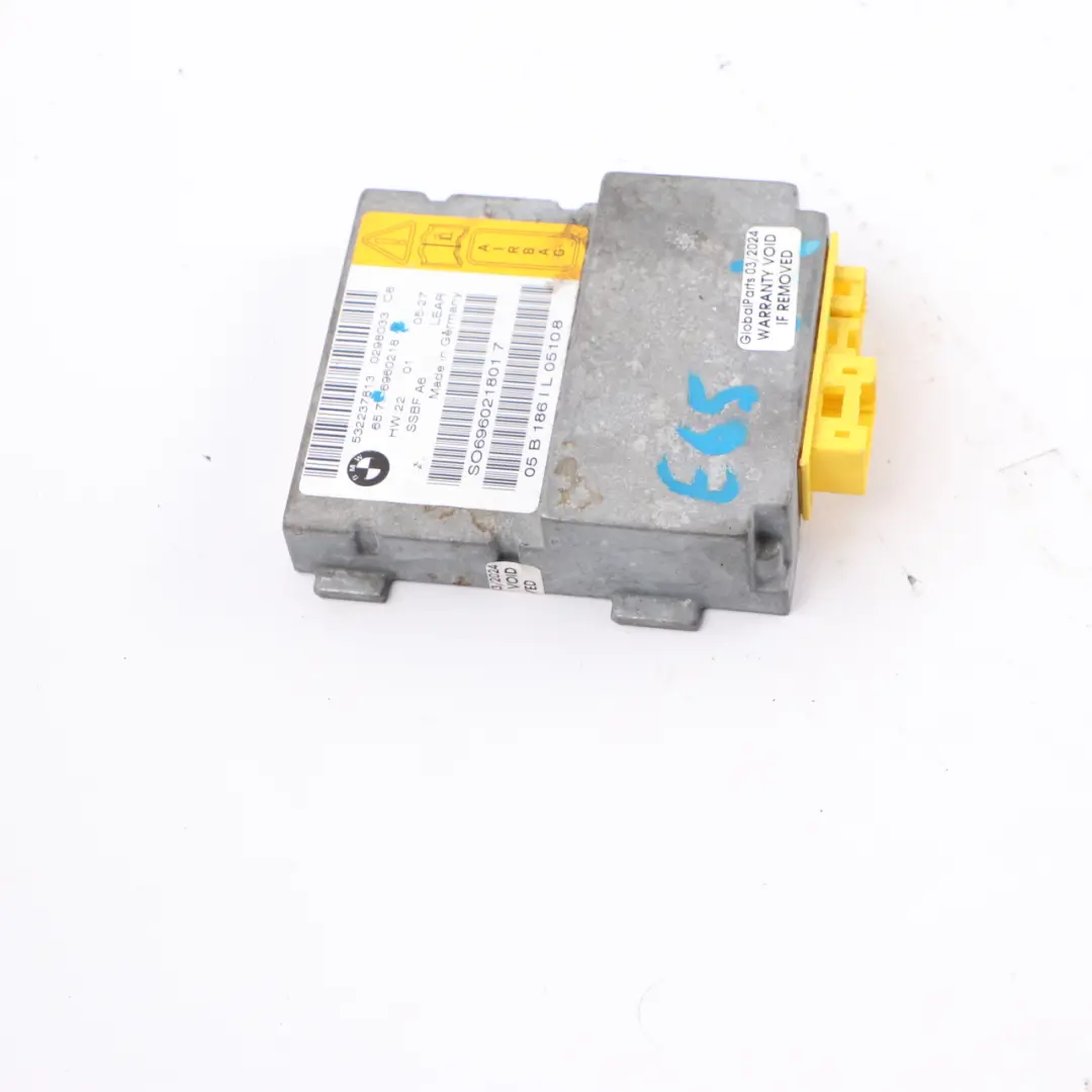 Module De Commande De Capteur D'Air De Siège Passager SRS pour BMW E65 à propos du numéro de pièce 6960218 BMW E65 Module De Commande De Capteur D'Air De Siège Passager SRS - SKU 6960218 - Numéro de pièce 6960218