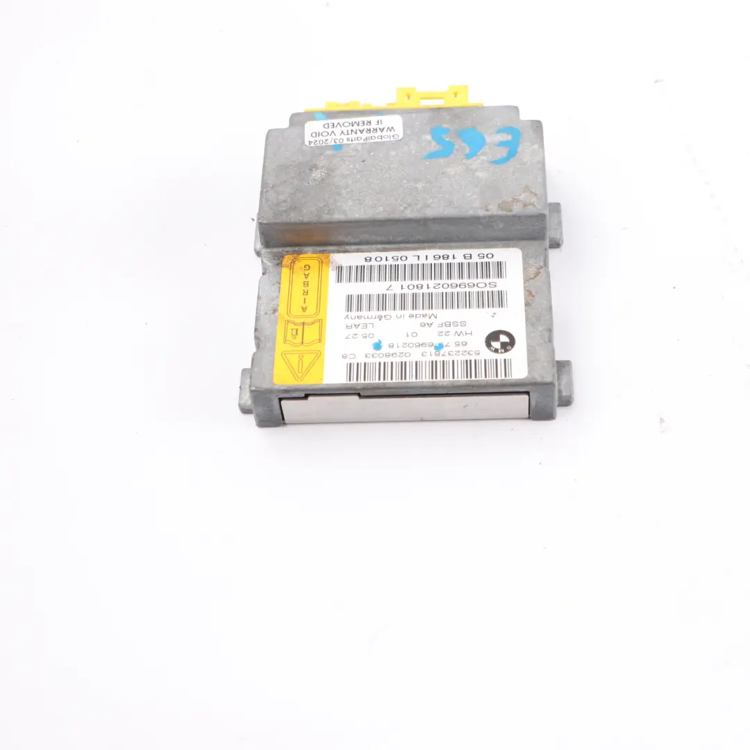 BMW E65 Passenger Seat Air Module Sensor Control Unit SRS - SKU 6960218 - Part number 6960218
