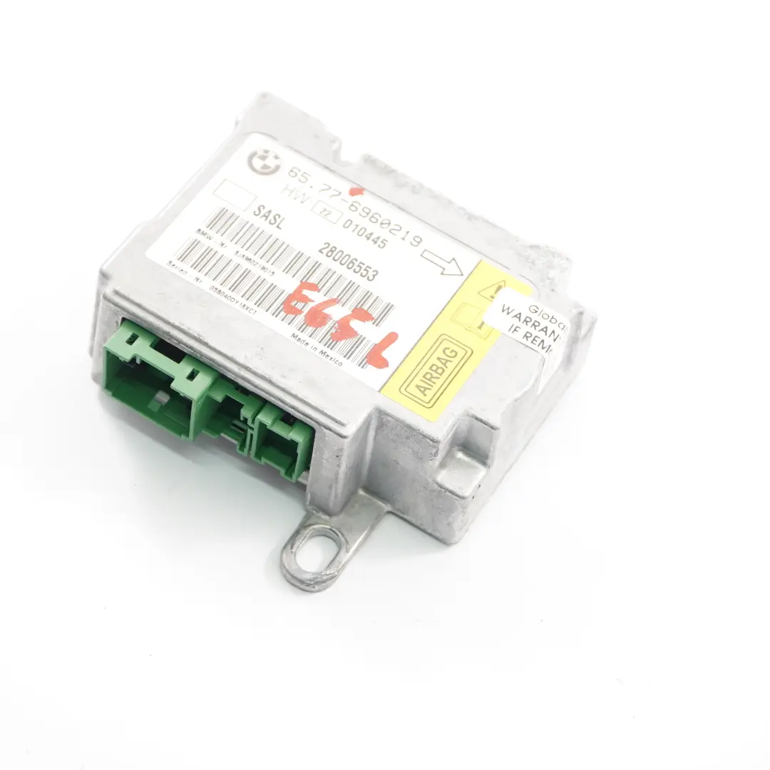 Module Airbag BMW E65 E66 Capteur A l'airbag Unité contrôle gauche pour à propos du numéro de pièce 6960219 Module Airbag BMW E65 E66 Capteur A l'airbag Unité contrôle gauche - SKU 6960219 - Numéro de pièce 6960219