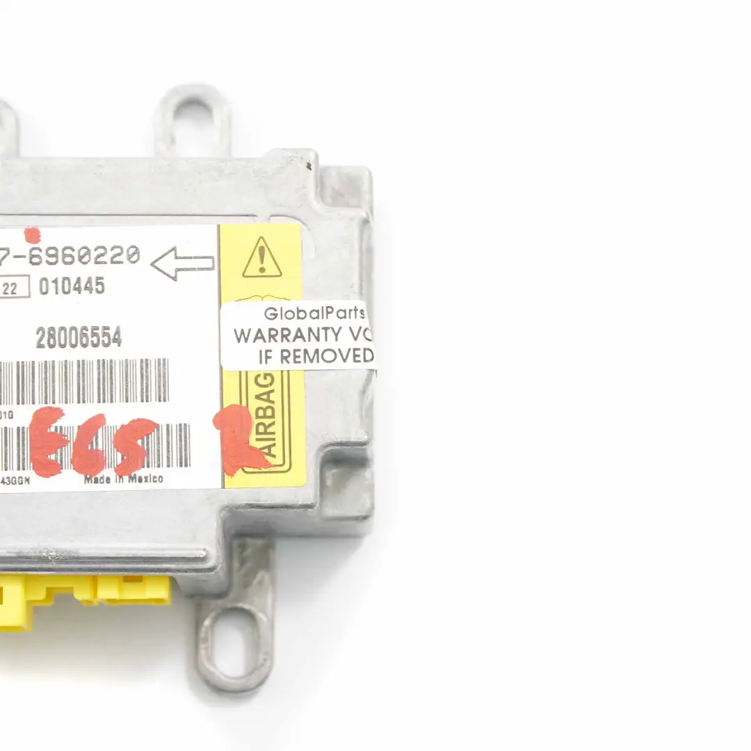 Modulo airbag BMW E65 E66 Unidad control derecha sensor pilar A airbag per con numero di parte 6960220 Modulo airbag BMW E65 E66 Unidad control derecha sensor pilar A airbag - SKU 6960220 - Numero di parte 6960220