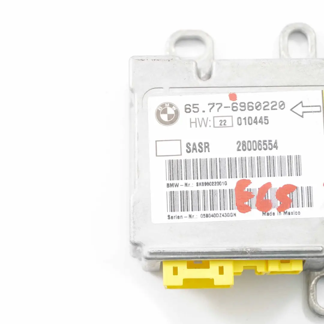 Modulo airbag BMW E65 E66 Unidad control derecha sensor pilar A airbag per con numero di parte 6960220 Modulo airbag BMW E65 E66 Unidad control derecha sensor pilar A airbag - SKU 6960220 - Numero di parte 6960220