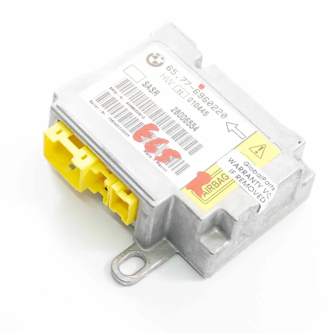  Módulo Airbag BMW E65 E66 Airbag A-Pillar Sensor Derecho Unidad Control - SKU 6960220 - Número de pieza 6960220