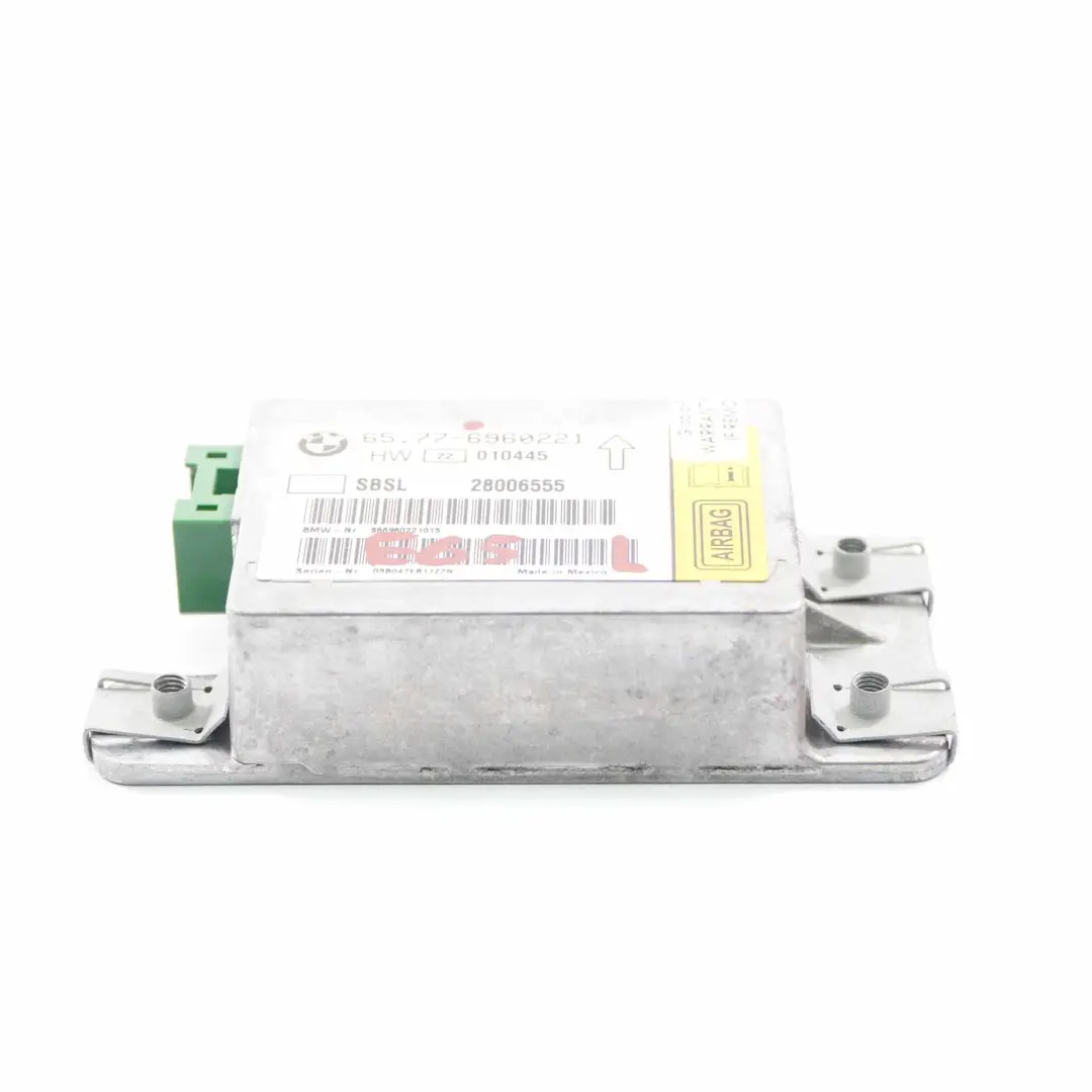 Modulo airbag BMW E65 E66 Sensore montante B sinistro Unità controllo per con numero di parte 6960221 Modulo airbag BMW E65 E66 Sensore montante B sinistro Unità controllo - SKU 6960221 - Numero di parte 6960221