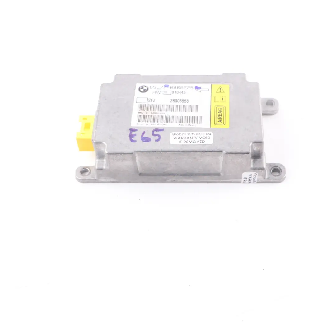 Sensor Fahrzeugmitte Steuergeraet 6970889 für BMW E65 E66 E67 mit Teilenummer 6960225 BMW E65 E66 E67 Sensor Fahrzeugmitte Steuergeraet 6970889 - SKU 6960225 - Teilenummer 6960225