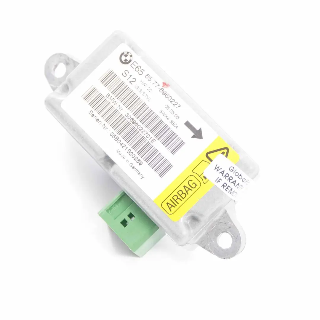 Capteur Airbag Avant gauche Porte Module Air bag pour BMW E65 E66 à propos du numéro de pièce 6960227 BMW E65 E66 Capteur Airbag Avant gauche Porte Module Air bag - SKU 6960227 - Numéro de pièce 6960227