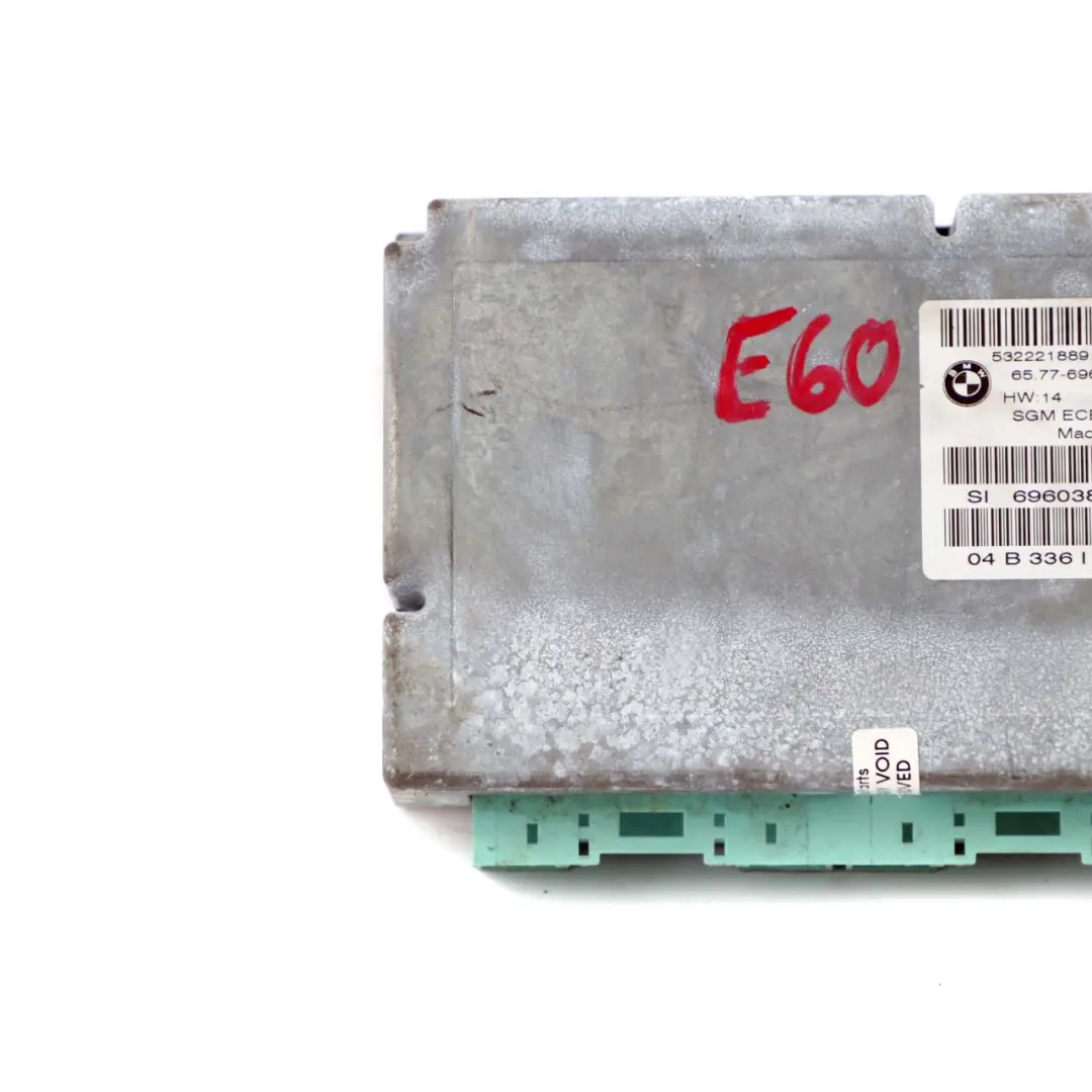 BMW 5 Series E60 E61 Airbag ECU Control Unit Gateway Module - SKU 6960381 - Part number 6960381