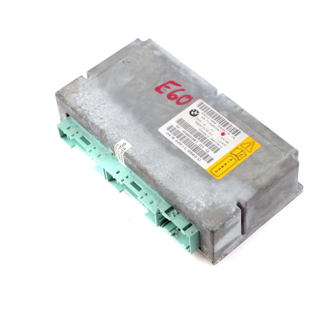 Airbag ECU Unidad De Control Módulo Gateway para BMW Serie 5 E60 E61 con número de pieza 6960381 BMW Serie 5 E60 E61 Airbag ECU Unidad De Control Módulo Gateway - SKU 6960381 - Número de pieza 6960381
