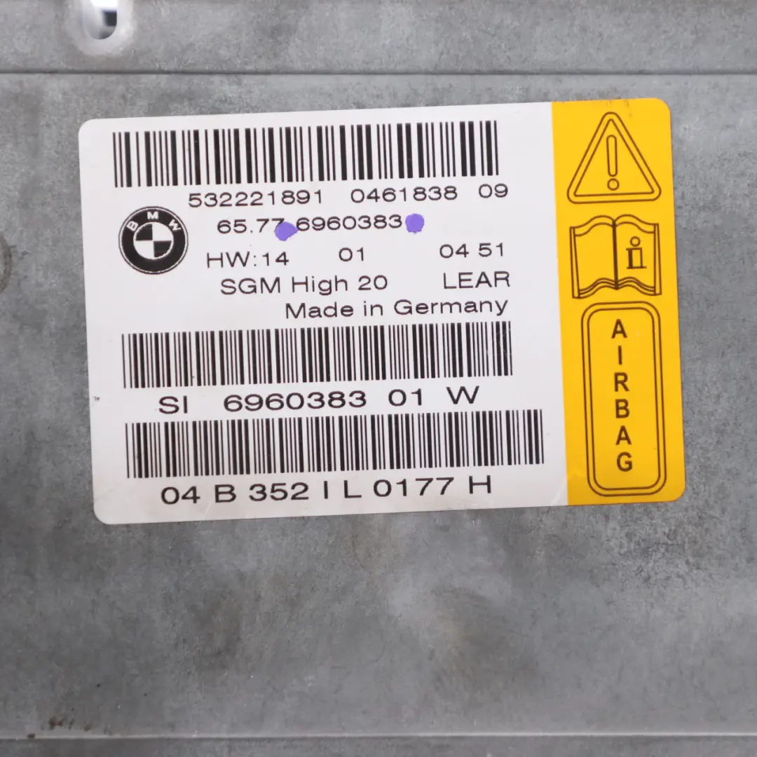 Luftmodul BMW E60 E61 E63 Gateway High Steuergerät ECU für mit Teilenummer 6960383 Luftmodul BMW E60 E61 E63 Gateway High Steuergerät ECU - SKU 6960383 - Teilenummer 6960383