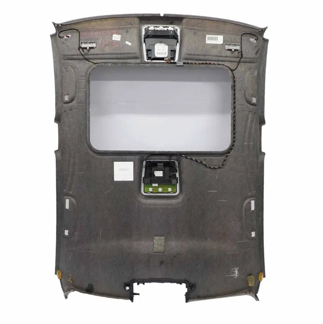 Podsufitka Szara Szyberdach do BMW E90 Sedan o numerze 6960554 BMW E90 Sedan Podsufitka Szara Szyberdach - SKU 6960554 - Numer Części 6960554
