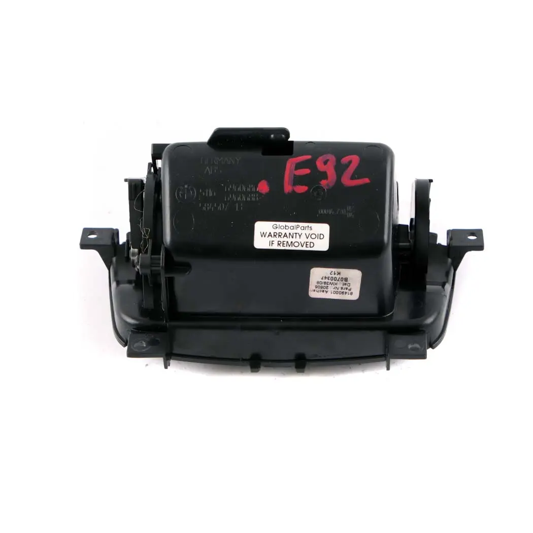 BMW E92 E93 Centre Console Rear Ashtray Tray Aluminium Glacier Silver - SKU 6960686 - Part number 6960686