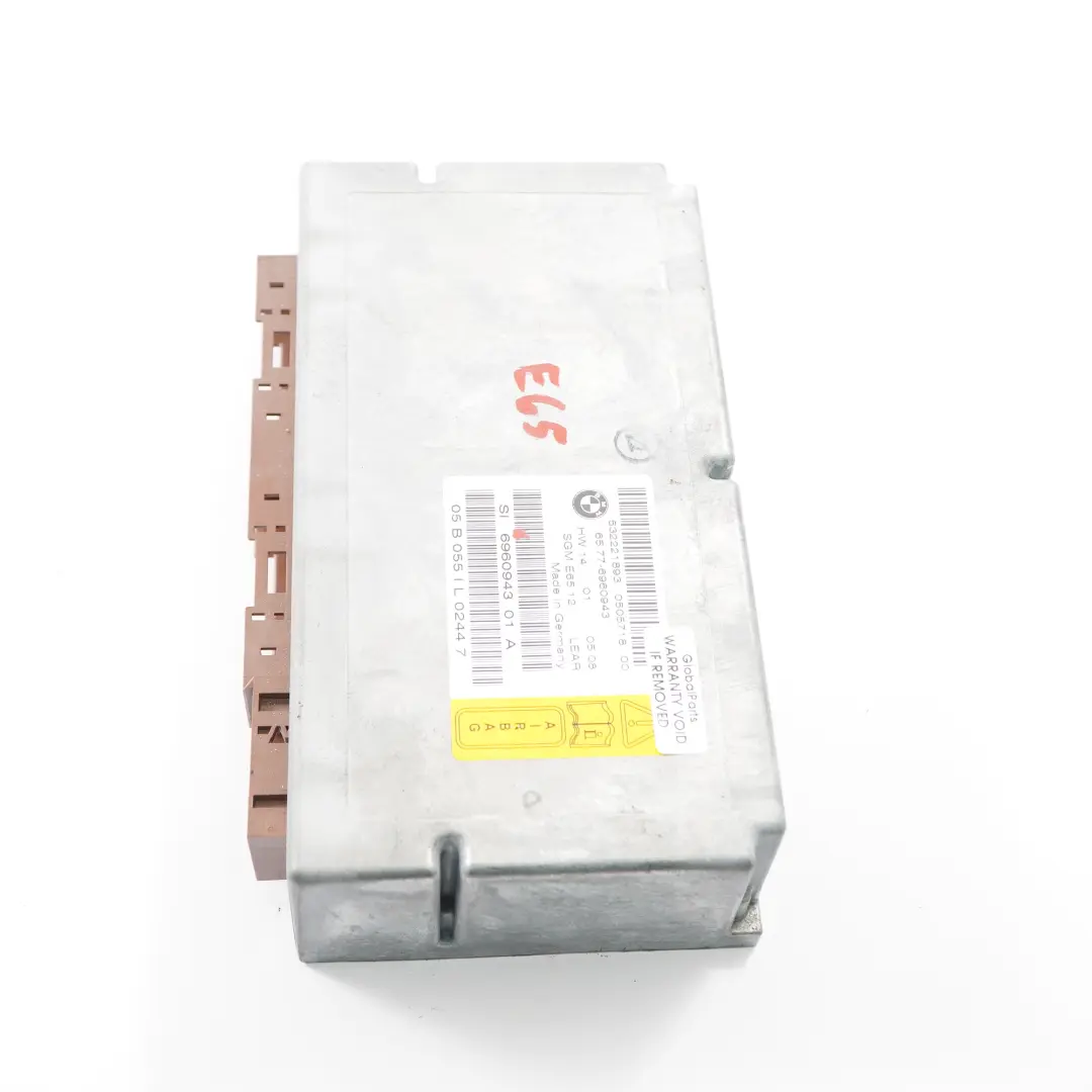 Air Bag Module BMW E65 E66 Control Unit ECU Gateway Airbag Lear - SKU 6960943 - Part number 6960943