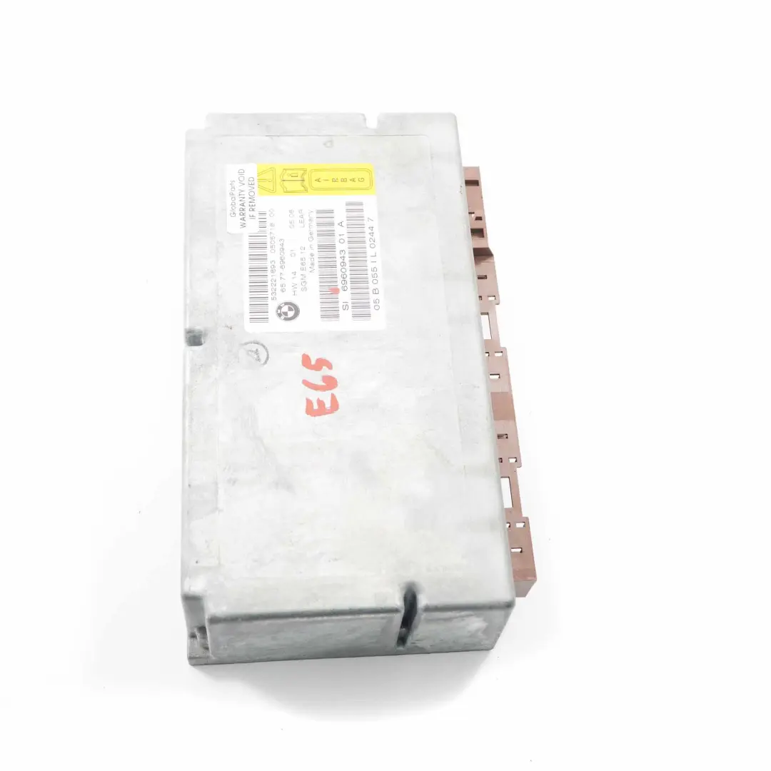 Modulo Air Bag BMW E65 E66 Unità di controllo ECU Gateway Airbag Lear per con numero di parte 6960943 Modulo Air Bag BMW E65 E66 Unità di controllo ECU Gateway Airbag Lear - SKU 6960943 - Numero di parte 6960943