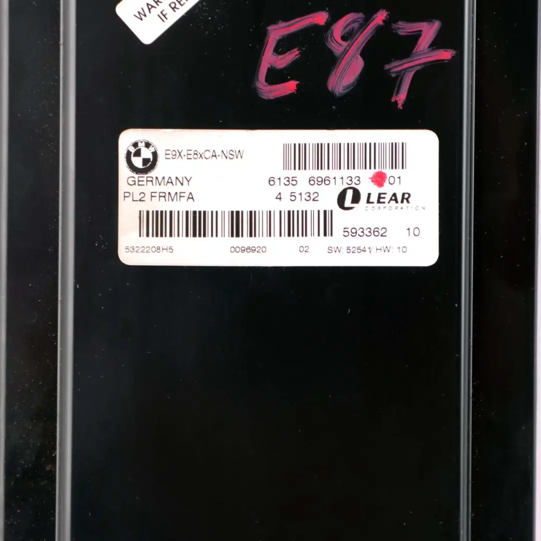 BMW E87 Light Control Module ECU LCM Footwell Unit PL2 FRMFA - SKU 6961133 - Part number 6961133