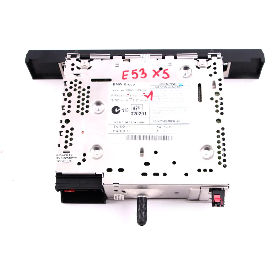 Radio BUSSINES CD radioodtwarzacz do BMW E53 X5 o numerze 6961218 BMW E53 X5 Radio BUSSINES CD radioodtwarzacz - SKU 6961218-1 - Numer Części 6961218