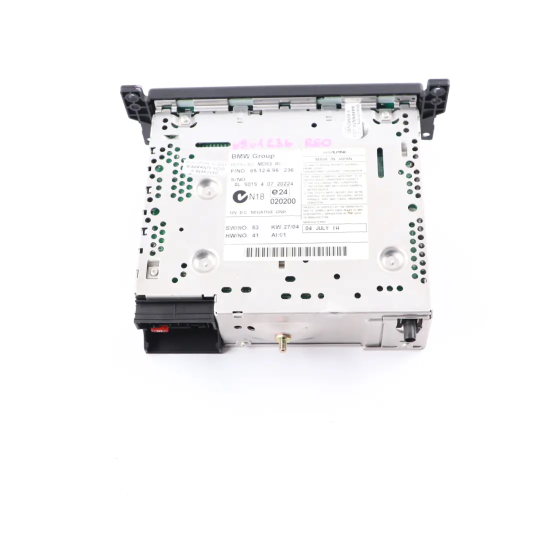 Radio Boost MD Player Head Unit to Mini Cooper One R50 R52 R53 with Part number 6961236 Mini Cooper One R50 R52 R53 Radio Boost MD Player Head Unit - SKU 6961236 - Part number 6961236