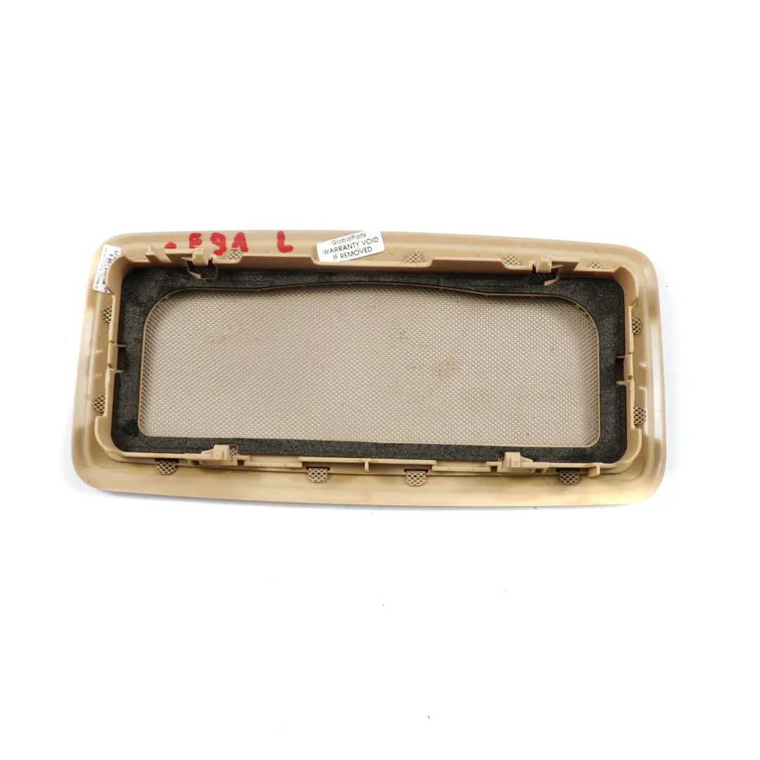 Speaker Cover Left N/S Headlining Trim Panel Beige 9003900L to BMW E91 Touring with Part number 6961283 BMW E91 Touring Speaker Cover Left N/S Headlining Trim Panel Beige 9003900L - SKU 6961283 - Part number 6961283