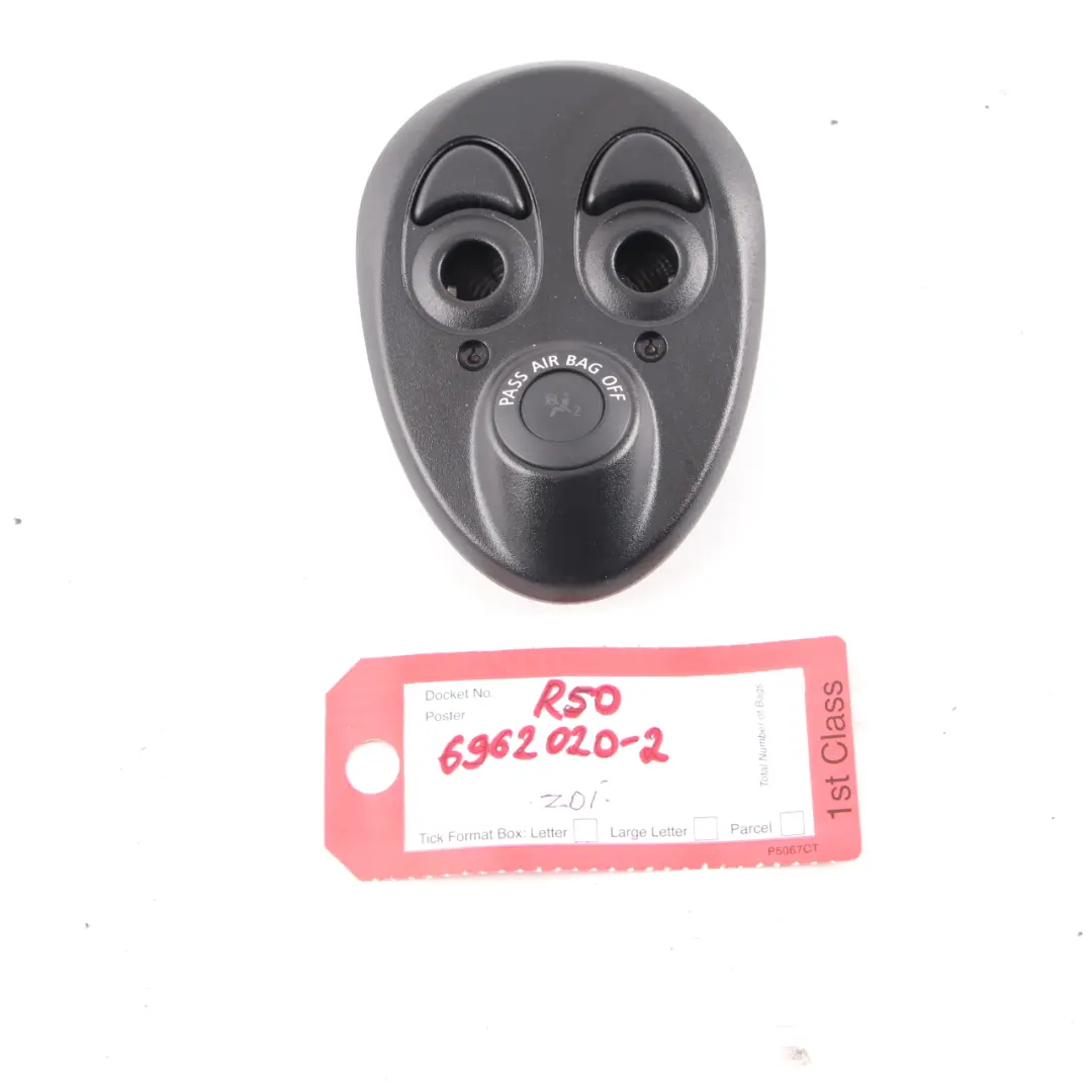 Mini Cooper One R50 R53 Lampe Lecture intérieure Avant Noir - SKU 6962020-2 - Numéro de pièce 6962020