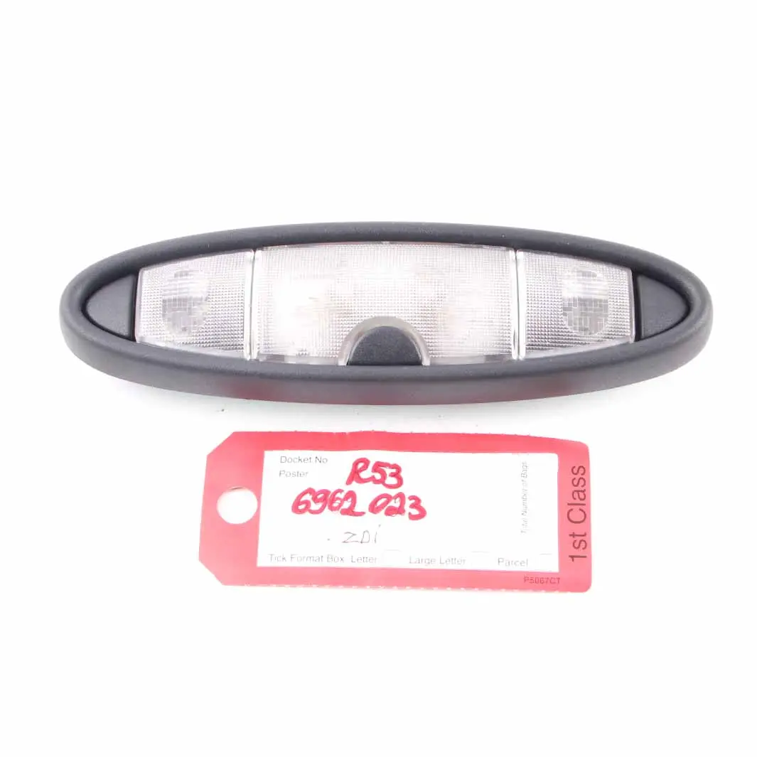 Illuminazione Interni Posteriore Centrale Grigio 1477675 per Mini Cooper R50 R53 con numero di parte 6962023 Mini Cooper R50 R53 Illuminazione Interni Posteriore Centrale Grigio 1477675 - SKU 6962023 - Numero di parte 6962023