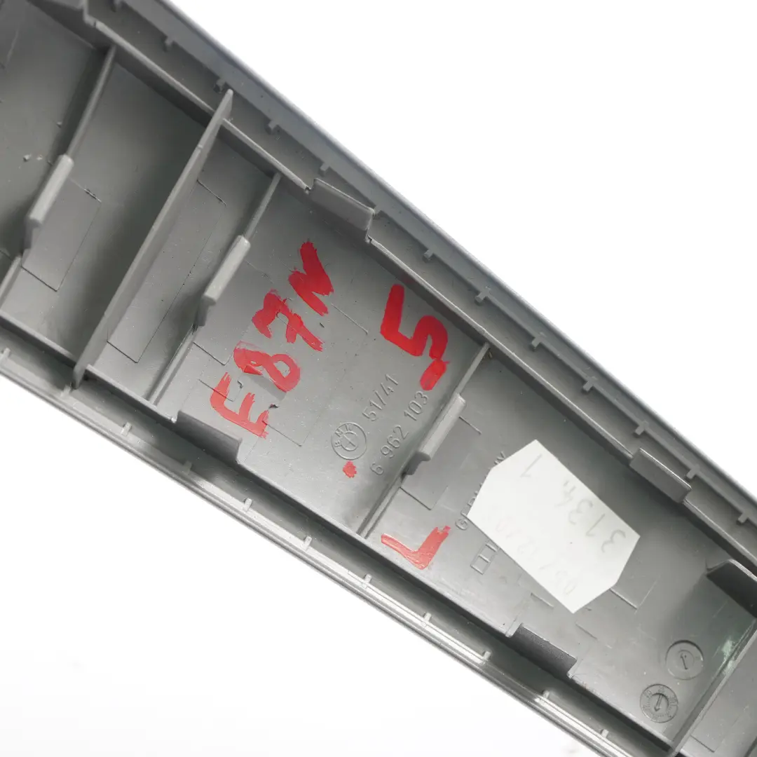 Door Trim Handle BMW E87 LCI 5 Strip Inside Cover Left N/S Titan Matt to with Part number 6962103 Door Trim Handle BMW E87 LCI 5 Strip Inside Cover Left N/S Titan Matt - SKU 6962103-5 - Part number 6962103