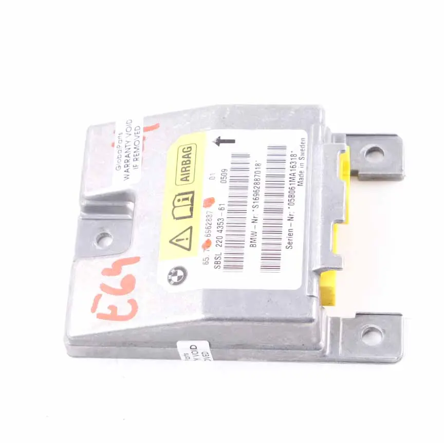 Air Module Sensor BMW Z4 E85 E64 B-Pillar Left N/S Crash Module ECU - SKU 6962887 - Part number 6962887