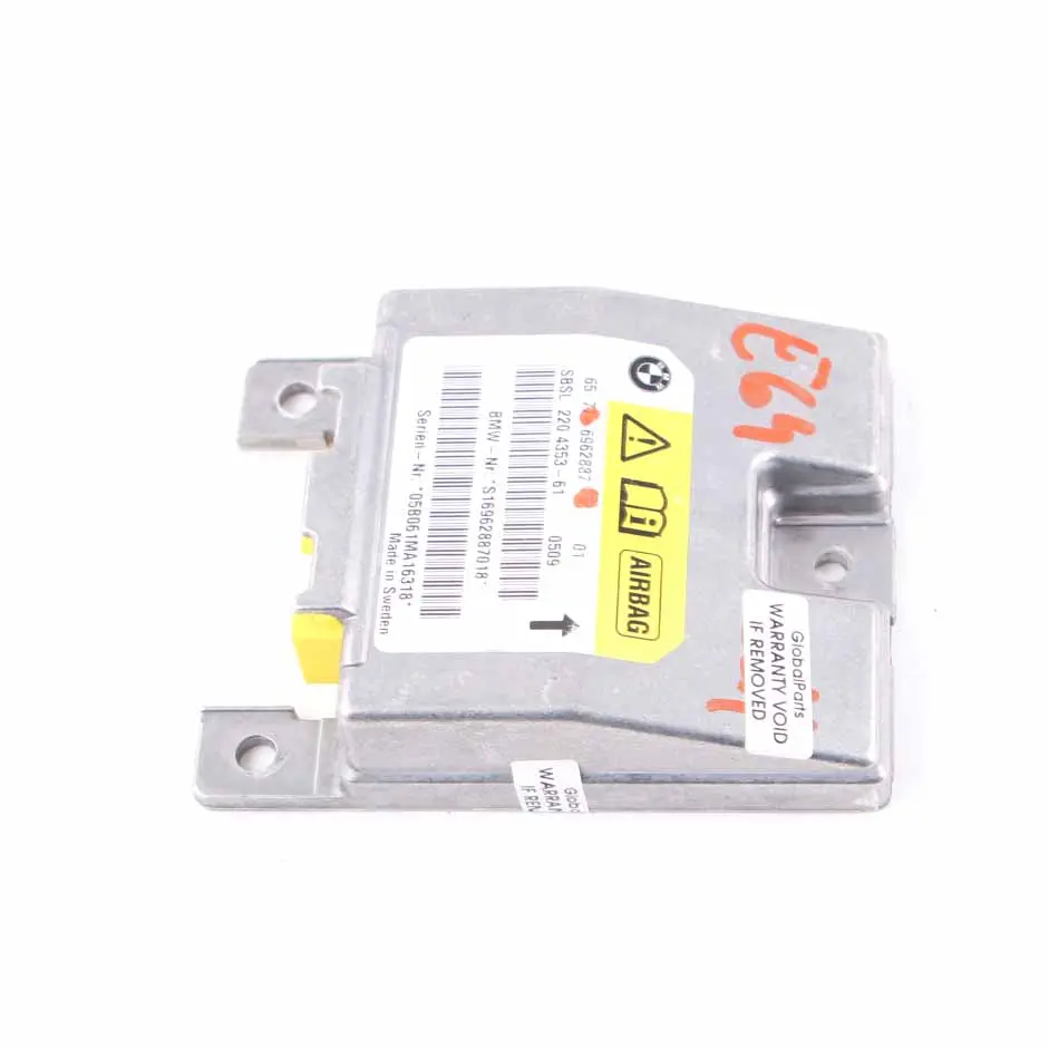 Air Module Sensor BMW Z4 E85 E64 B-Pillar Left N/S Crash Module ECU - SKU 6962887 - Part number 6962887