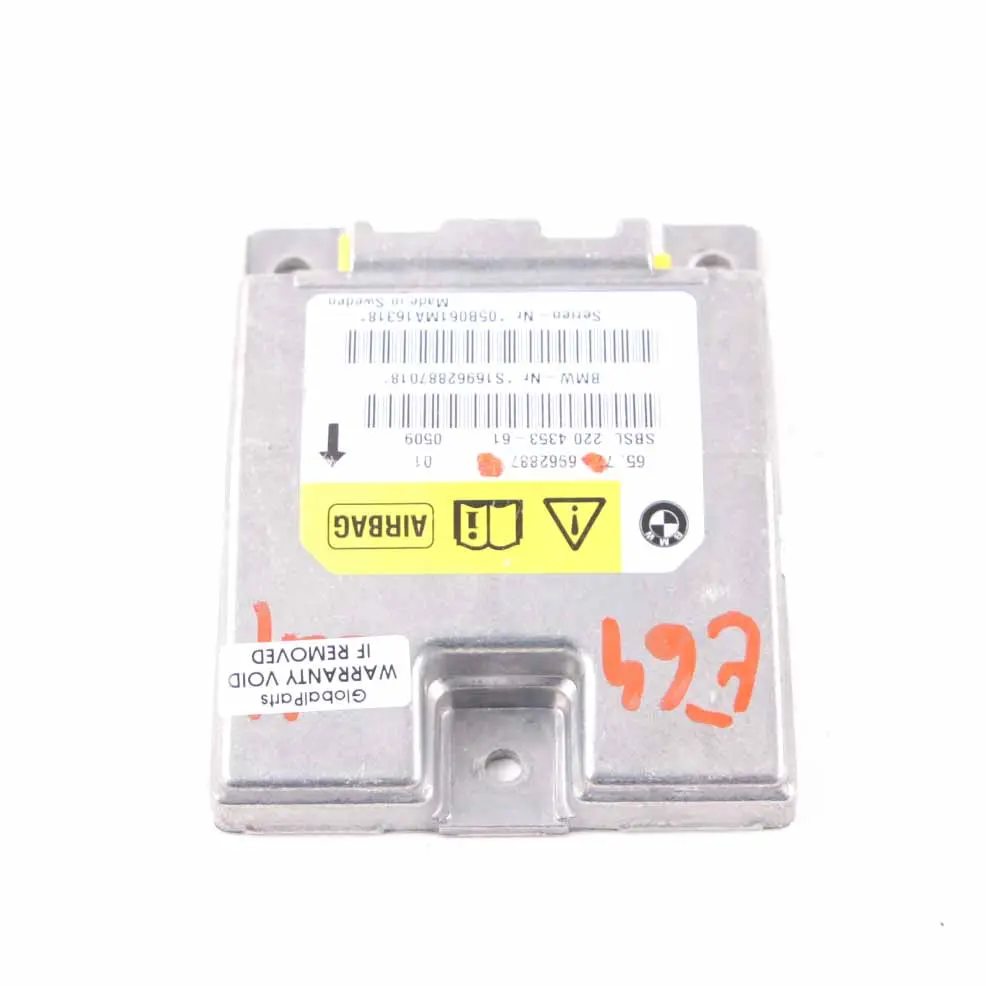 Air Module Sensor BMW Z4 E85 E64 B-Pillar Left N/S Crash Module ECU - SKU 6962887 - Part number 6962887
