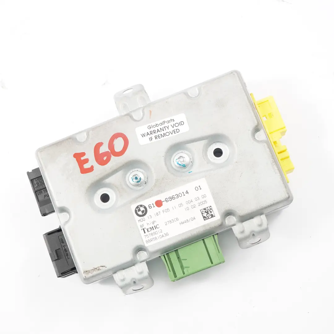 Modulo Portiera Lato Passeggero Unità Controllo ECU per BMW E60 E61 E63 Aria con numero di parte 6963014 BMW E60 E61 E63 Aria Modulo Portiera Lato Passeggero Unità Controllo ECU - SKU 6963014 - Numero di parte 6963014