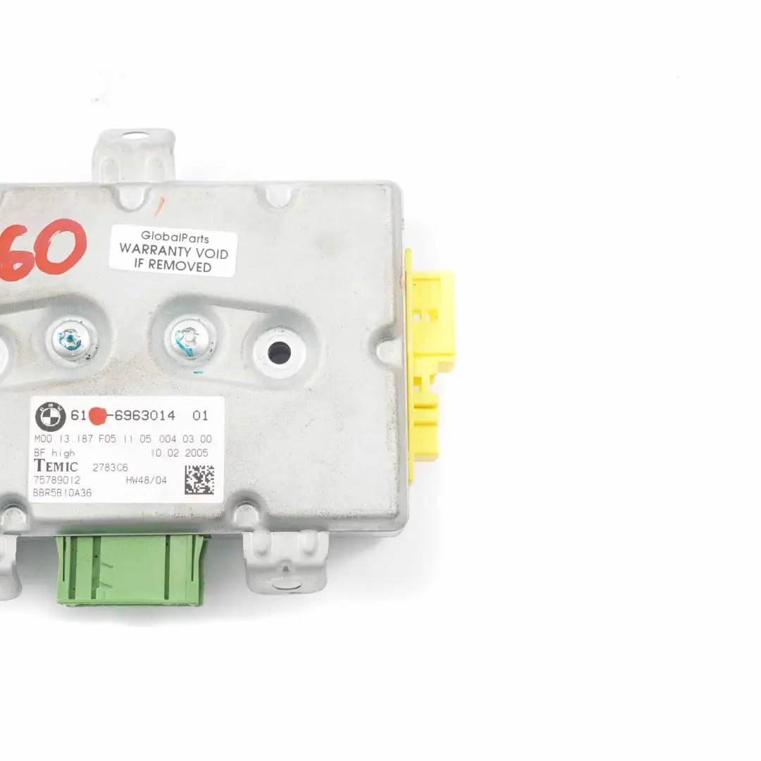 Beifahrertür Air Modul Steuer Gerät ECU für BMW E60 E61 E63 mit Teilenummer 6963014 BMW E60 E61 E63 Beifahrertür Air Modul Steuer Gerät ECU - SKU 6963014 - Teilenummer 6963014