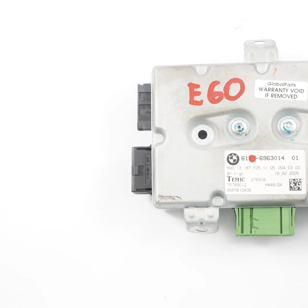 Beifahrertür Air Modul Steuer Gerät ECU für BMW E60 E61 E63 mit Teilenummer 6963014 BMW E60 E61 E63 Beifahrertür Air Modul Steuer Gerät ECU - SKU 6963014 - Teilenummer 6963014
