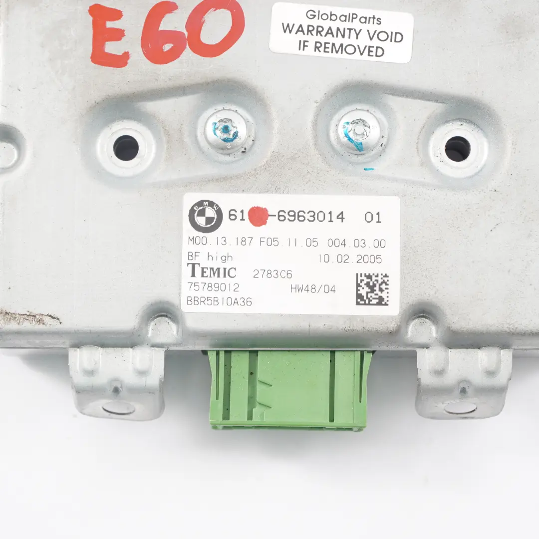 BMW E60 E61 E63 Modulo Control del Airbag Puerta del Pasajero - SKU 6963014 - Número de pieza 6963014