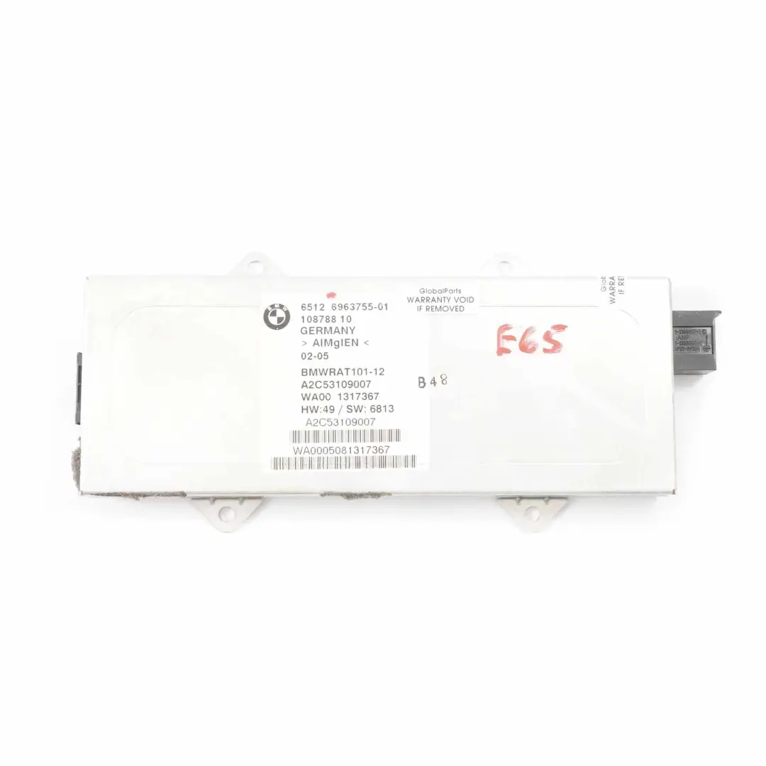 Amplificador antena BMW E65 E66 Diversity Aerial Tuner Professional para con número de pieza 6963755 Amplificador antena BMW E65 E66 Diversity Aerial Tuner Professional - SKU 6963755 - Número de pieza 6963755