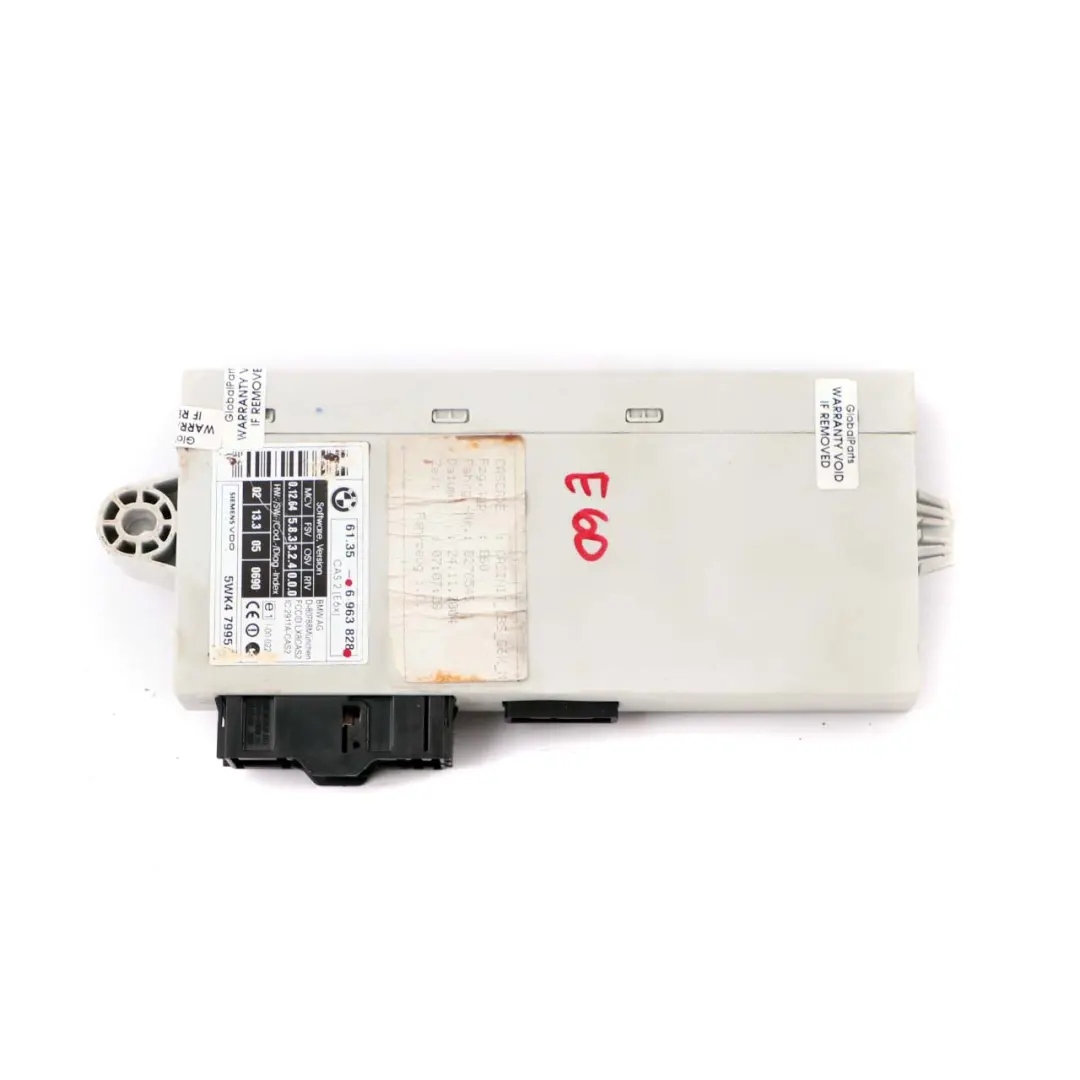 ECU Módulo De Lectura De Llaves Unidad De Control CAS 2 para BMW E60 E61 E63 con número de pieza 6963828 BMW E60 E61 E63 ECU Módulo De Lectura De Llaves Unidad De Control CAS 2 - SKU 6963828 - Número de pieza 6963828