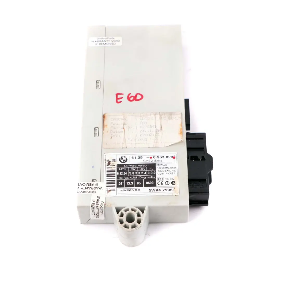 BMW 5 6 Series E60 E61 E63 ECU Key Reading Module Control Unit CAS 2 - SKU 6963828 - Part number 6963828