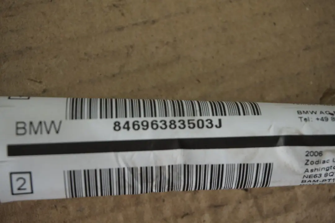 Poduszka Kurtyna Lewa Airbag do BMW E61 o numerze 6963835 BMW E61 Poduszka Kurtyna Lewa Airbag - SKU 6963835 - Numer Części 6963835