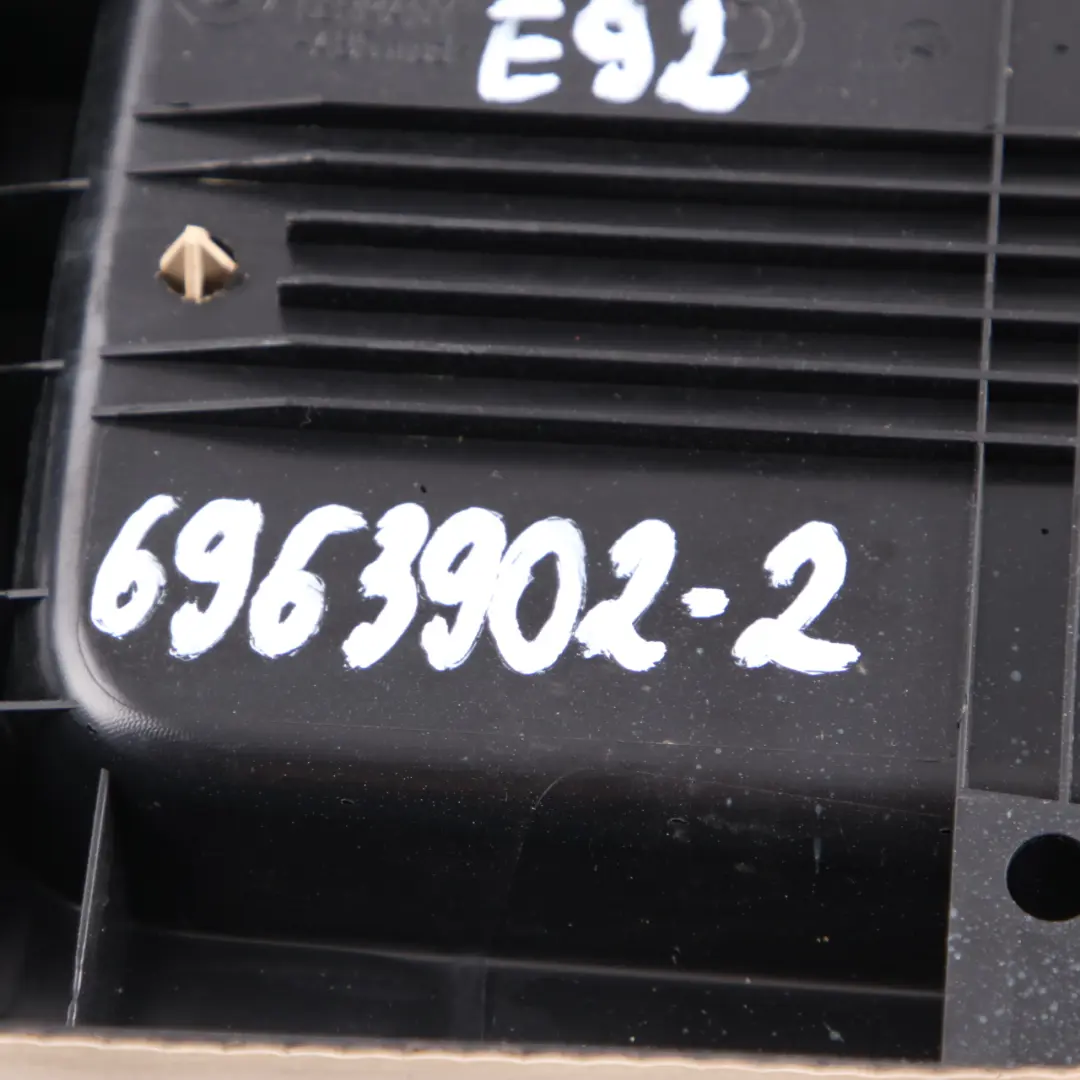 BMW 3 Series 2 E92 E93 Cover Rear Console Rear Creambeige Beige - SKU 6963902-2 - Part number 6963902