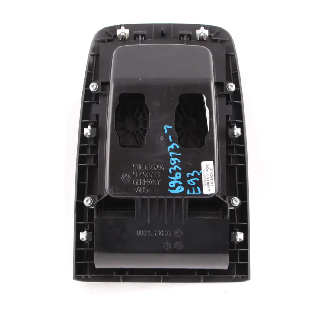 BMW E92 E93 Rear Seat Storage Compartment Tray Cover Black Trim Panel - SKU 6963913-1 - Part number 6963913
