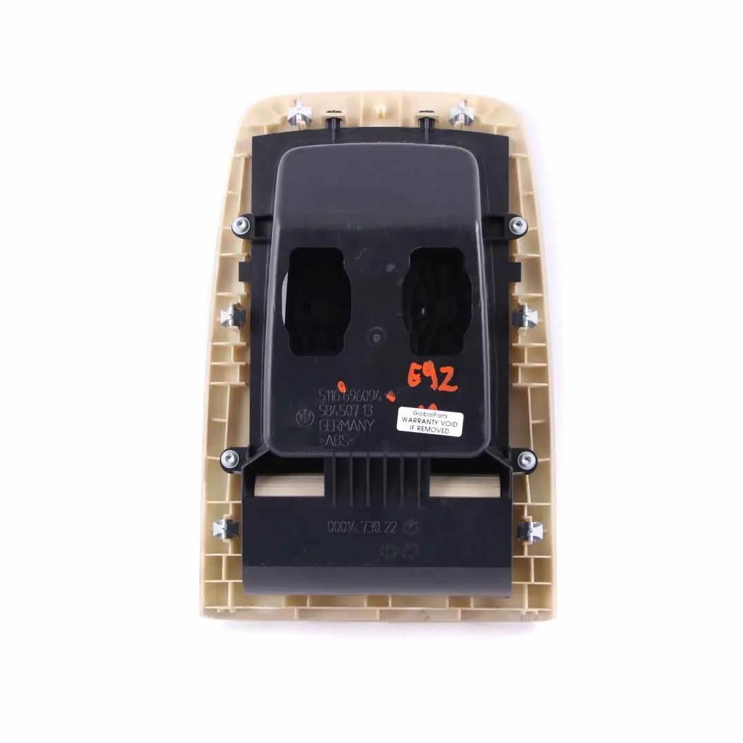 Storage Compartment Tray Cover Beige 696094 to BMW 3 Series E92 E93 Rear Seat with Part number 6963915 BMW 3 Series E92 E93 Rear Seat Storage Compartment Tray Cover Beige 696094 - SKU 6963915 - Part number 6963915