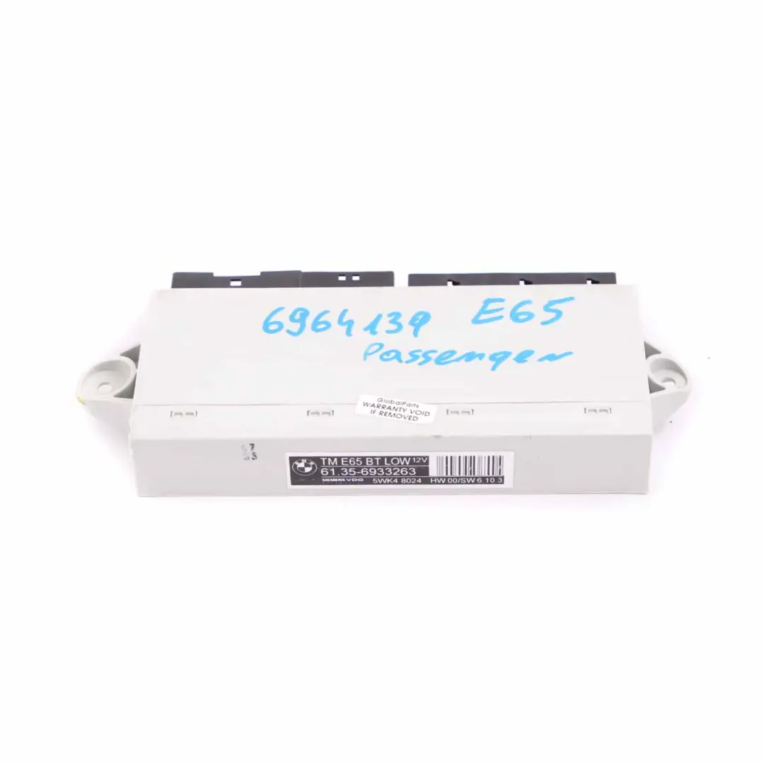  Control Unit BMW E65 E66 E67 Door Front Passenger Side 6933263 - SKU 6964139-1 - Part number 6964139