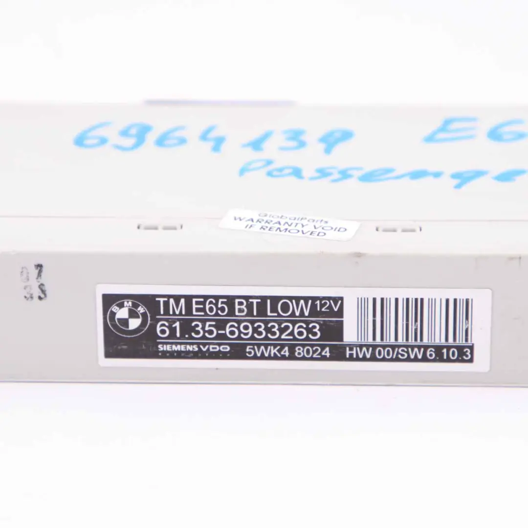  Control Unit BMW E65 E66 E67 Door Front Passenger Side 6933263 - SKU 6964139-1 - Part number 6964139