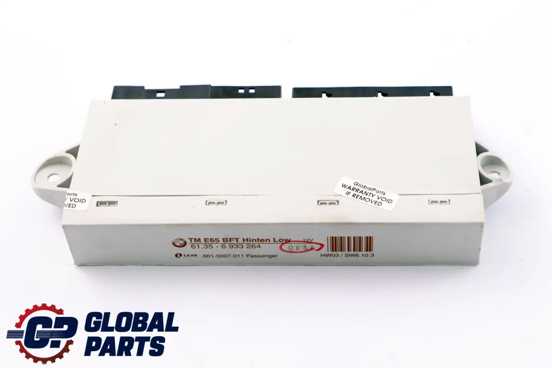 Unidad De Control Puerta Trasera Lado Pasajero 6933264 para BMW E65 E66 con número de pieza 6964140 BMW E65 E66 Unidad De Control Puerta Trasera Lado Pasajero 6933264 - SKU 6964140 - Número de pieza 6964140